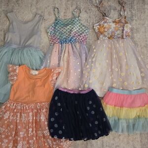 Girls Assorted Tulle Mesh Summer Ballerina Mermaid Dress Skirts